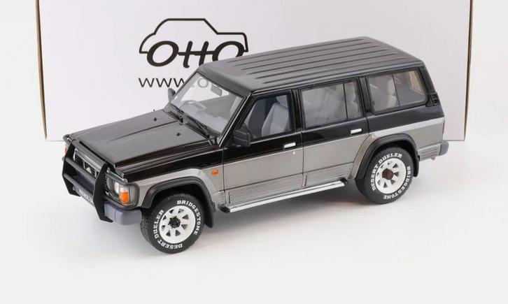 1:18 Nissan Patrol GR 460 4x4 uit1992 Zwart/Grijs Ottomobile, Hobby en Vrije tijd, Modelauto's | 1:18, Nieuw, Auto, OttOMobile