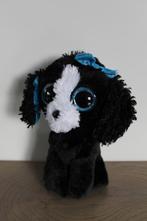 055 Ty Beanie Boo's zwart met witte hond Tracey, 15 cm, Hond, Ophalen of Verzenden, Zo goed als nieuw
