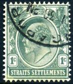 Straits Settlements 1904 ev KEVII 1C gebruikt, Postzegels en Munten, Postzegels | Azië, Verzenden, Gestempeld, Zuidoost-Azië
