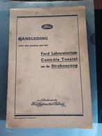 Handleiding originele ford laboratory testkast v8 flathead, Ophalen of Verzenden