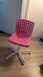Bureaustoel  ikea goede staat, Ophalen, Zo goed als nieuw, Roze, Bureaustoel