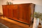 Ambacht: Massief houten dressoir met 4 deuren en 1 lade, Ophalen, 25 tot 50 cm, 200 cm of meer, Met deur(en)