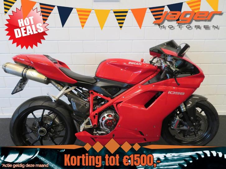 Ducati 1098 BIPOSTO SUPER GAAF! (bj 2009), Motoren, Motoren | Ducati, Bedrijf, Super Sport