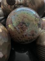 Set  (4 stuks) sobere kerst ballen glas, Diversen, Kerst, Ophalen of Verzenden