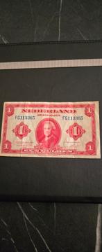 Nederlands 1 Gulden Biljet, Ophalen of Verzenden, 1 gulden, Los biljet