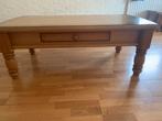 Massief eike salontafel, Huis en Inrichting, Tafels | Sidetables, Ophalen, 100 tot 150 cm, Zo goed als nieuw, 25 tot 50 cm