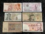 Bankbiljetten diverse landen ( 6 stuks ), Ophalen of Verzenden, Polen, Setje