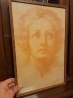 vrouwengezicht door Willy Broeckaert, Belgische schilder, Antiek en Kunst, Kunst | Schilderijen | Klassiek, Ophalen of Verzenden