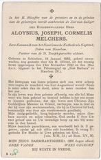 pastoor Aloysius J.C. Melchers 1885 Schiedam + 1942 Haarlem, Verzenden