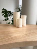 Alabaster, Huis en Inrichting, Woonaccessoires | Kandelaars en Kaarsen, Ophalen of Verzenden, Zo goed als nieuw, Overige materialen