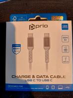Prio USB-C naar USB-C Kabel - Nieuw!, Ophalen of Verzenden, Nieuw, Snoer of kabel, Overige merken