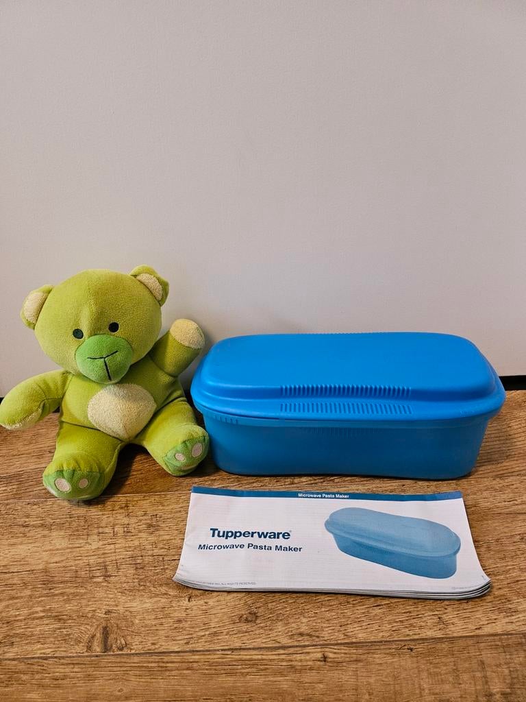 Tupperware nieuwe magnetron pasta maker blauw, Huis en Inrichting, Keuken | Tupperware, Nieuw, Bak of Kom, Blauw, Ophalen of Verzenden