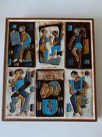 Mooie keramiek wanddecoratie Henk Potters (Tilburg 1962), Antiek en Kunst, Ophalen of Verzenden