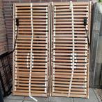 2x Electrische lattenbodem 80x200cm, Ophalen, Eenpersoons, Bruin, 80 cm