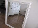 spiegel met witte houten rand, Minder dan 100 cm, Rechthoekig, Zo goed als nieuw, Ophalen