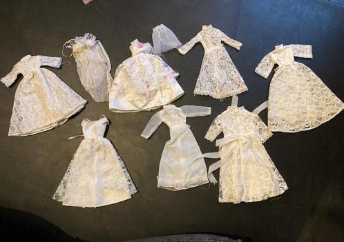 Vintage retro kant bruidsjurk trouwjurk Barbie Fleur Sindy, Verzamelen, Poppen, Gebruikt, Kleertjes, Ophalen of Verzenden