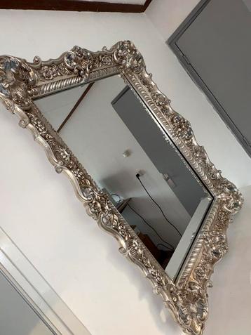 Zilver Barok Spiegel - 112x78 cm beschikbaar voor biedingen