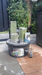Water ornament / fontein met kuip, pomp en verlichting, Tuin en Terras, Ophalen, Zo goed als nieuw, Waterornament