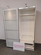 Mooie wit kledingkast! Glas deuren. Leveren en monteren mgl., Ikea, 150 tot 200 cm, Met klep(pen), Ophalen of Verzenden