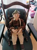 Vintage/Antieke Pop met Authentieke Houten Schommel, Antiek en Kunst, Ophalen