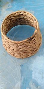 Vintage rotan, rieten lampenkapje, diameter ca 15 cm, Vintage, landelijk, Gebruikt, Bruin, Rond