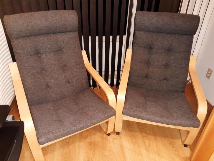 Te koop wegens kleiner wonen, Huis en Inrichting, Fauteuils, Zo goed als nieuw, Hout, 50 tot 75 cm, 75 tot 100 cm, Ophalen