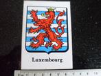 sticker land Luxembourg Luxemburg logo wapen embleem, Verzenden, Zo goed als nieuw, Overige typen