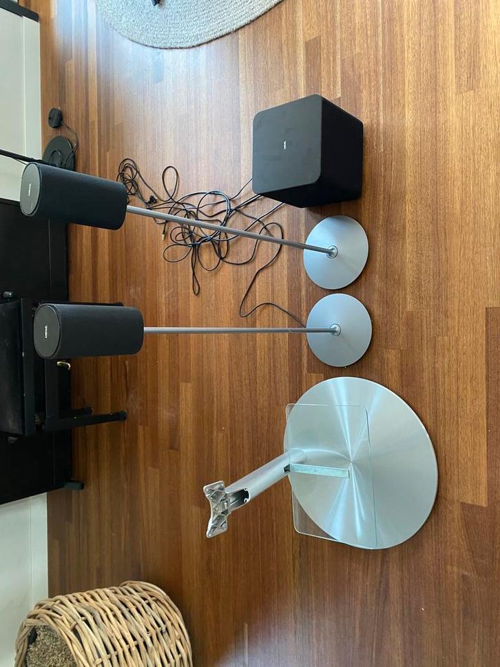 Loewe standaard met Loewe klang 1 speakers, Audio, Tv en Foto, Home Cinema-sets, Zo goed als nieuw, Overige spelers, Overige systemen
