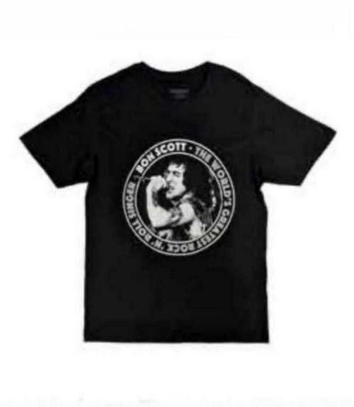 t-shirt, Bon Scott, ac/dc, zwart, rock, metal,biker, rocker,, Verzamelen, Muziek, Artiesten en Beroemdheden, Nieuw, Kleding, Ophalen of Verzenden