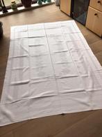 Wit damasten tafellaken, Ophalen of Verzenden, Gebruikt, Rechthoek