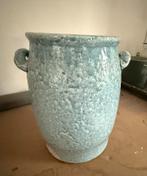 Brynxz Bloempot met Oren, Huis en Inrichting, Ophalen, Blauw, Aardewerk of Porselein, Zo goed als nieuw