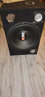 JbL subwoofer 1000 watt met Kist., Ophalen of Verzenden, Zo goed als nieuw