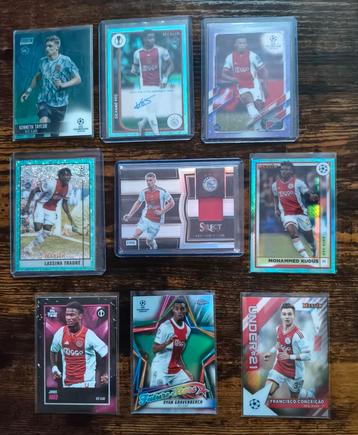 Ajax 8 x Topps 1 x Panini Inserts, Patch, Autograph.Rookie beschikbaar voor biedingen