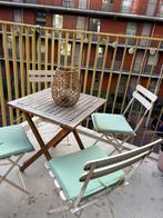 Tuinset met stoelen, kussens en tafel, Tuin en Terras, Tuinsets en Loungesets, Ophalen, Zo goed als nieuw