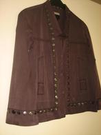 Stoer bruin jasje met spijkers van DIDI, 38 snazzeys, Kleding | Dames, Maat 38/40 (M), Bruin, Verzenden, Didi