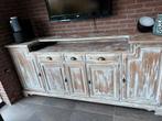 Landelijke houten kast whitewash look, Ophalen