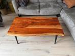 Salon tafel boomstam hout, Huis en Inrichting, Tafels | Salontafels, 100 tot 150 cm, Zo goed als nieuw, Boomstam salontafel, Minder dan 50 cm
