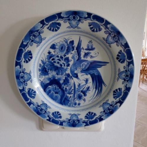 Delfblauw wandbord  en kleinere  delfsblauwe borden, Huis en Inrichting, Woonaccessoires | Wanddecoraties, Zo goed als nieuw, Ophalen of Verzenden