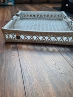 Riviera maison rieten dienblad, oude collectie, Ophalen of Verzenden, Zo goed als nieuw, Vierkant, Hout