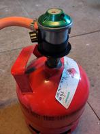 Lege gasfles circa 4 kg met afsluiter uit Noorwegen, Ophalen, Gebruikt