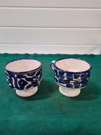 soepkommen beschilderd blauw bloemen, Antiek en Kunst, Antiek | Servies los, Ophalen of Verzenden