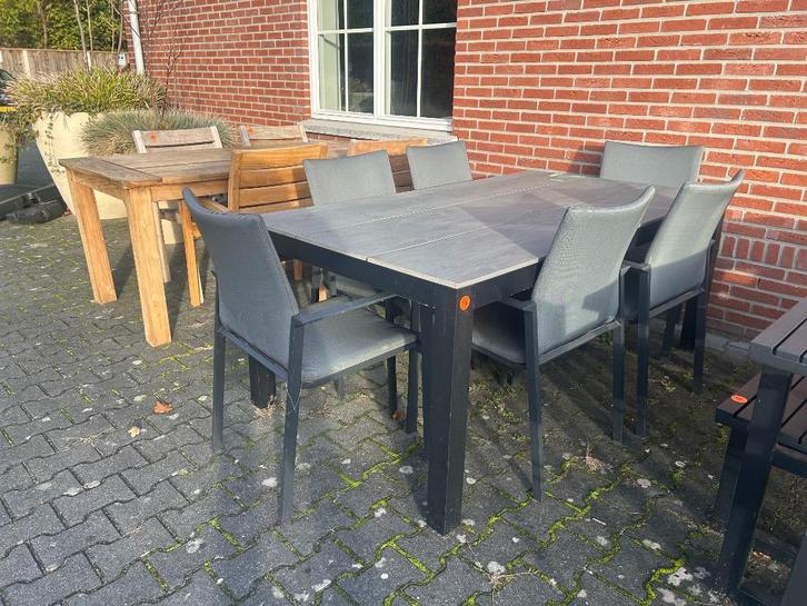Polywood tuintafel 180x100 grey | showroommodel | TAFEL, Tuin en Terras, Tuintafels, Zo goed als nieuw, Rechthoekig, Aluminium
