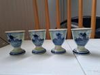 Delftsblauwe eierdopjes 4 stuks, Ophalen of Verzenden