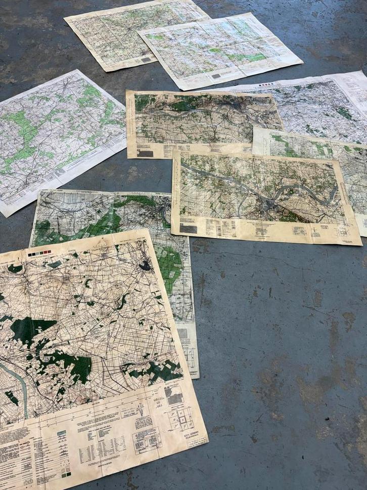 Stafkaart, kaarten, Normandie, Bastogne, D-Day, Arnhem, Verzamelen, Militaria | Tweede Wereldoorlog, Landmacht, Foto of Poster