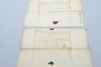 1730: 2 brieven van Meerssen naar Vaals. Nederland.Limburg., Ophalen of Verzenden, Brief