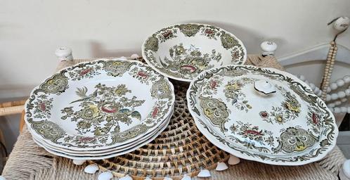Staffordshire Windsor servies vintage retro curiosa brocant, Antiek en Kunst, Antiek | Servies los, Ophalen of Verzenden