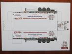 NAMAC 50 jaar bouwplaten Volvo trekker + oplegger, Verzamelen, Ophalen of Verzenden, Nieuw, Auto's