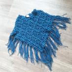 poncho blauw mt. 110/116, Kinderen en Baby's, Ophalen of Verzenden, Zo goed als nieuw, Meisje, Trui of Vest