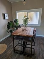 Hoge eettafel met eetkamerstoelen, Ophalen, Rechthoekig, 50 tot 100 cm