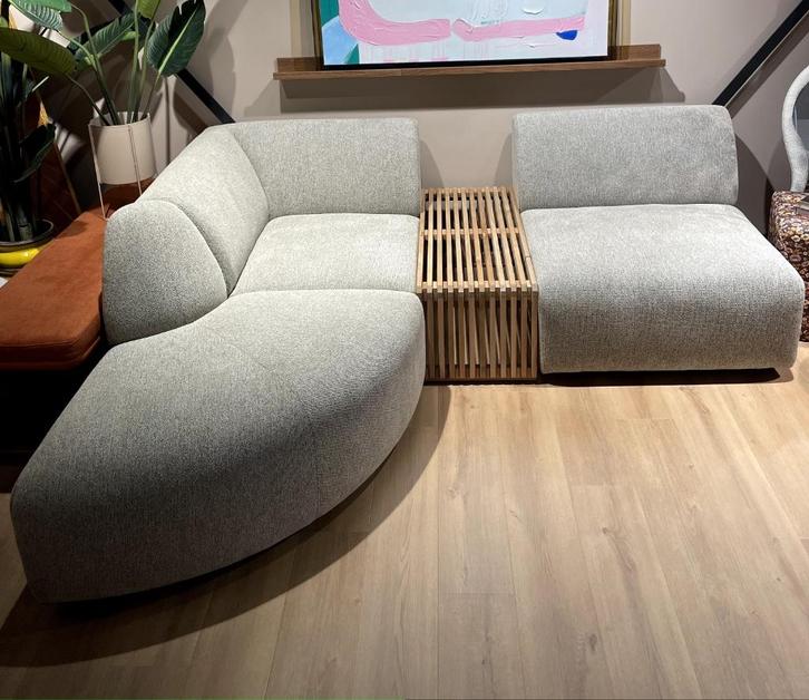 HK living hoekbank JAX showmodel, Huis en Inrichting, Banken | Complete zithoeken, Zo goed als nieuw, Stof, Ophalen